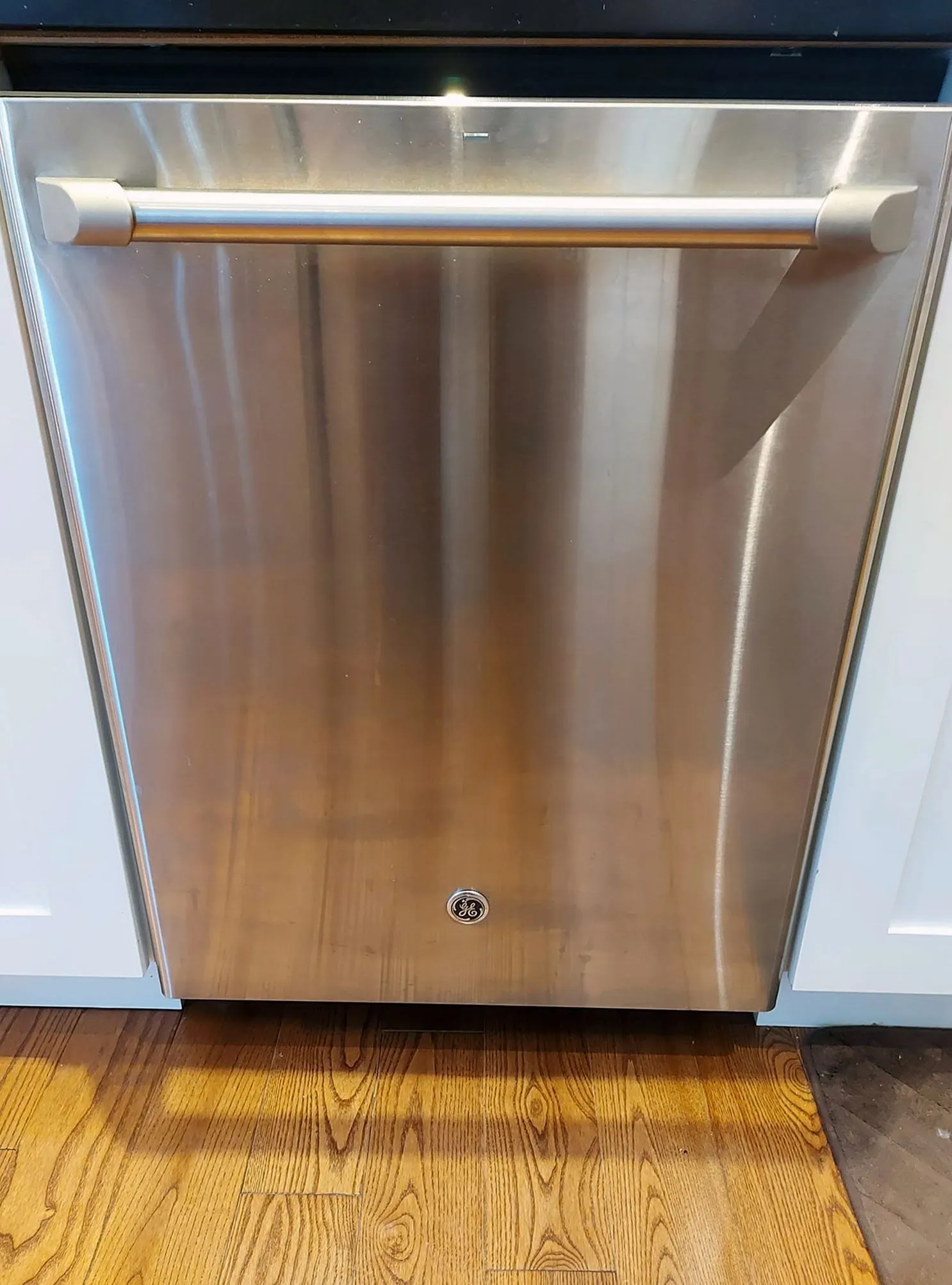 Stainless steel dishwasher after dishwasher repair in Dallas